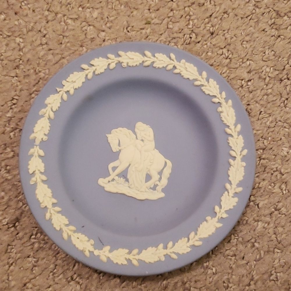 vintage Wedgwood Lady on Horse small candle holder